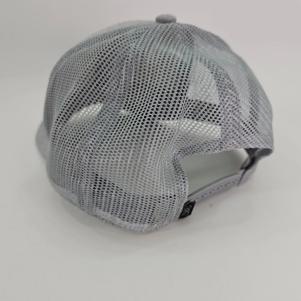 Browning Trucker Hat Mens OSFM Gray Y2K Buckmark Logo Snapback Mesh Cap Skate